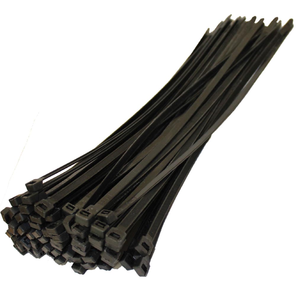 CINCHOS PLASTICOS DE 16"  NEGROS GRUESO UNI.