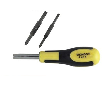 DESARMADOR INTERCAMBIABLE 4 EN 1 (UNI)