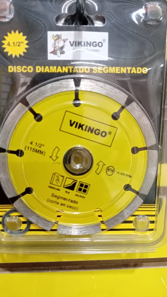 DISCO DIAMANTADO SEGMENTADO 4 1/2 VIKINGO PLG (UNI)