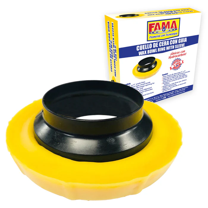 EMPAQUE DE CERA P/SENTAR INODORO CON GUIA FAMA (UNI)