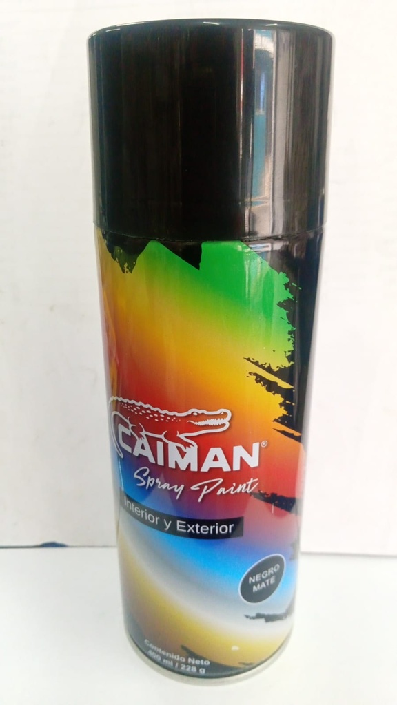 PINTURA EN SPRAY COLOR NEGRO MATE (UNI)