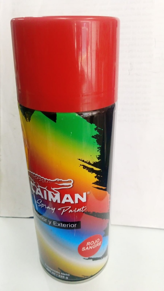 PINTURA EN SPRAY COLOR ROJO  CAIMAN  (UNI.)