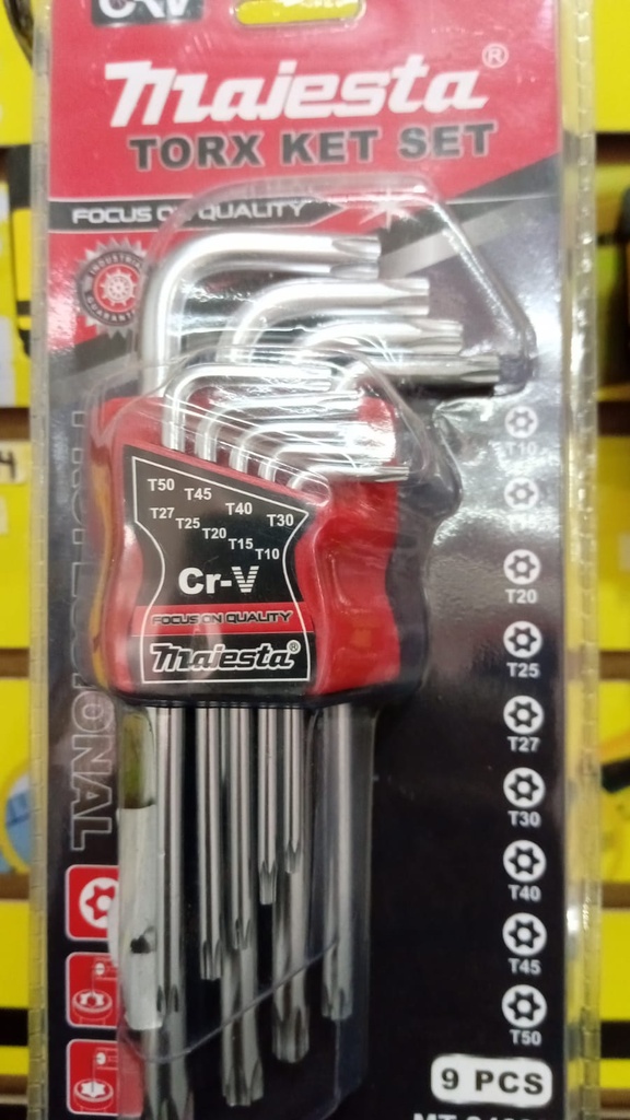 SET DE LLAVE TORX MAJESTA  ( 9 PIEZAS )