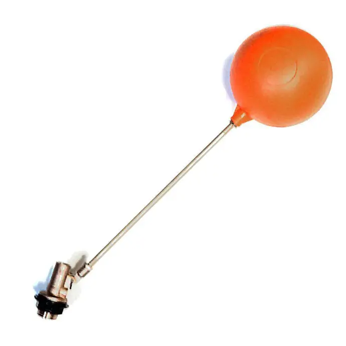 VALVULA DE BRONCE P/TANQUE ALTO 3/4" CON FLOTE NARANJA