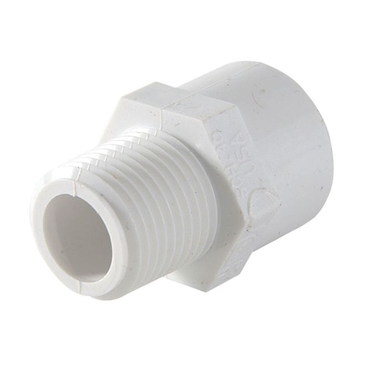 [A010] ADAPTADOR MACHO PVC DE 3/4"