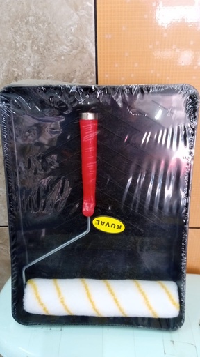 [2762] BANDEJA PARA PINTAR MARCA KUVAL ( RODILLO Y FELPA)