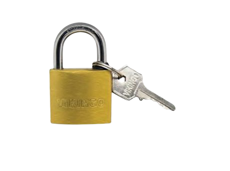 [C315] CANDADO DORADO VIKINGO DE 75MM (UNI)