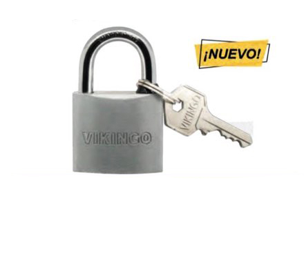 [C182] CANDADO GRIS VIKINGO DE 60MM (UNI)