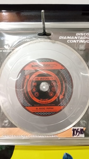 [DC8230/1] DISCO DIAMANTE CONT GLADIADOR 9"