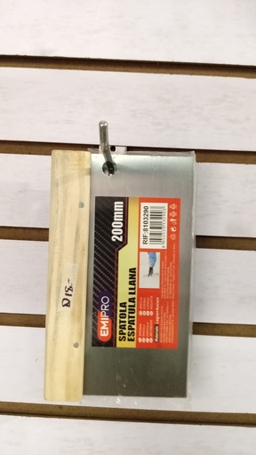 [7977] ESPATULA LLANA MANGO DE MADERA UNI.