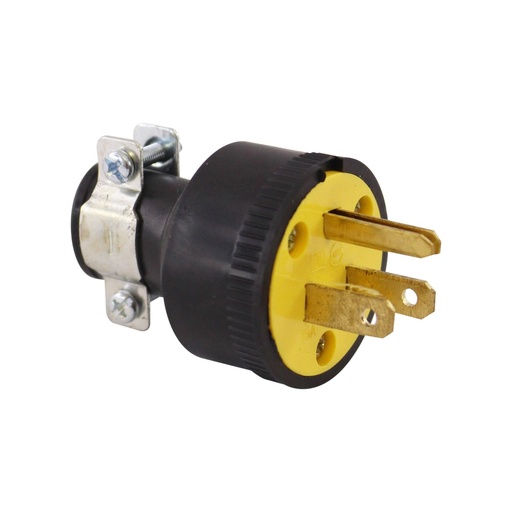 [E014] ESPIGA ELEC.MACHO NEGRA (UNI.)