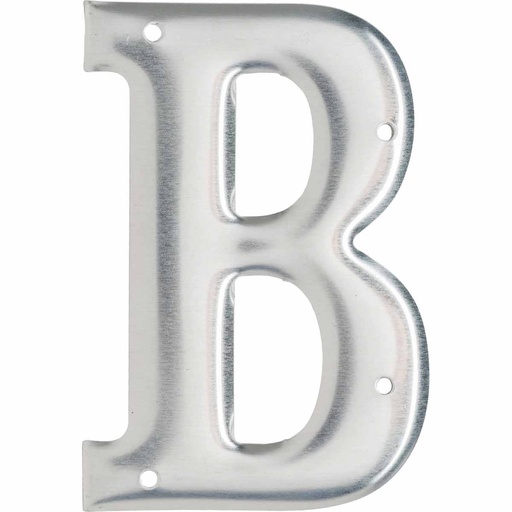 [2659] LETRA DE ALUMINIO  " B "