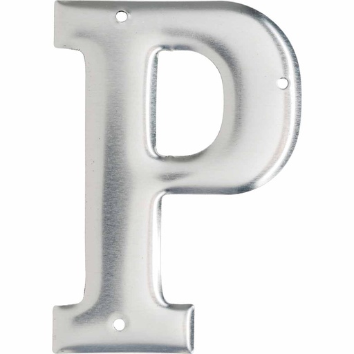 [2809] LETRA DE ALUMINIO " P "