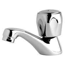 [10017] LLAVE  LAVAMANO METAL . MANECILLA CROMADA ACRILICA