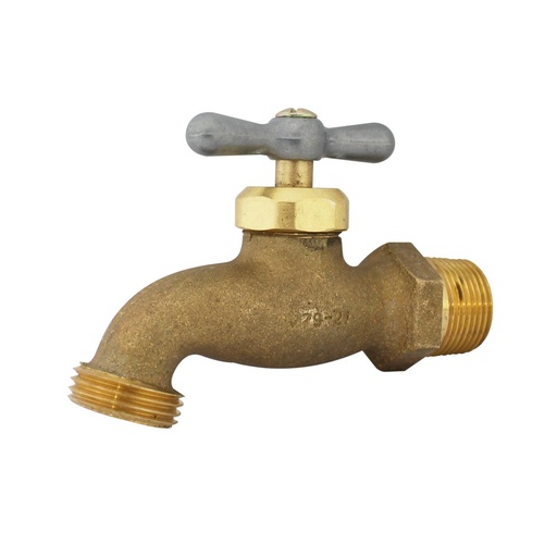 [L106] LLAVE DE CHORRO BRONCE 3/4 X 3/4 (UNI)