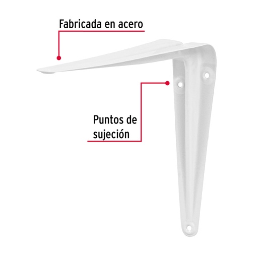 [M203] MENSULA BLANCA 5X6 PAR. 