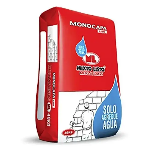 [M039] MONOCAPA LISO GRIS MIXTO 40 KG