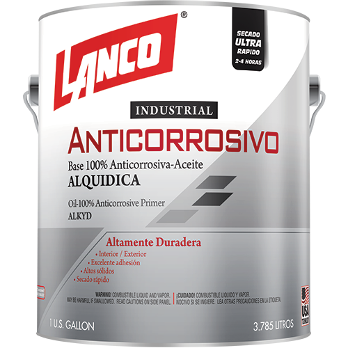 [A351] PINTURA ANTICORROSIVO INDUSTRIAL GRIS LANCO GALON