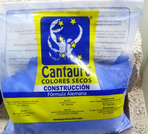 [P057] PINTURA EN POLVO  COLOR AZUL ULTRAMAR LIBRA.